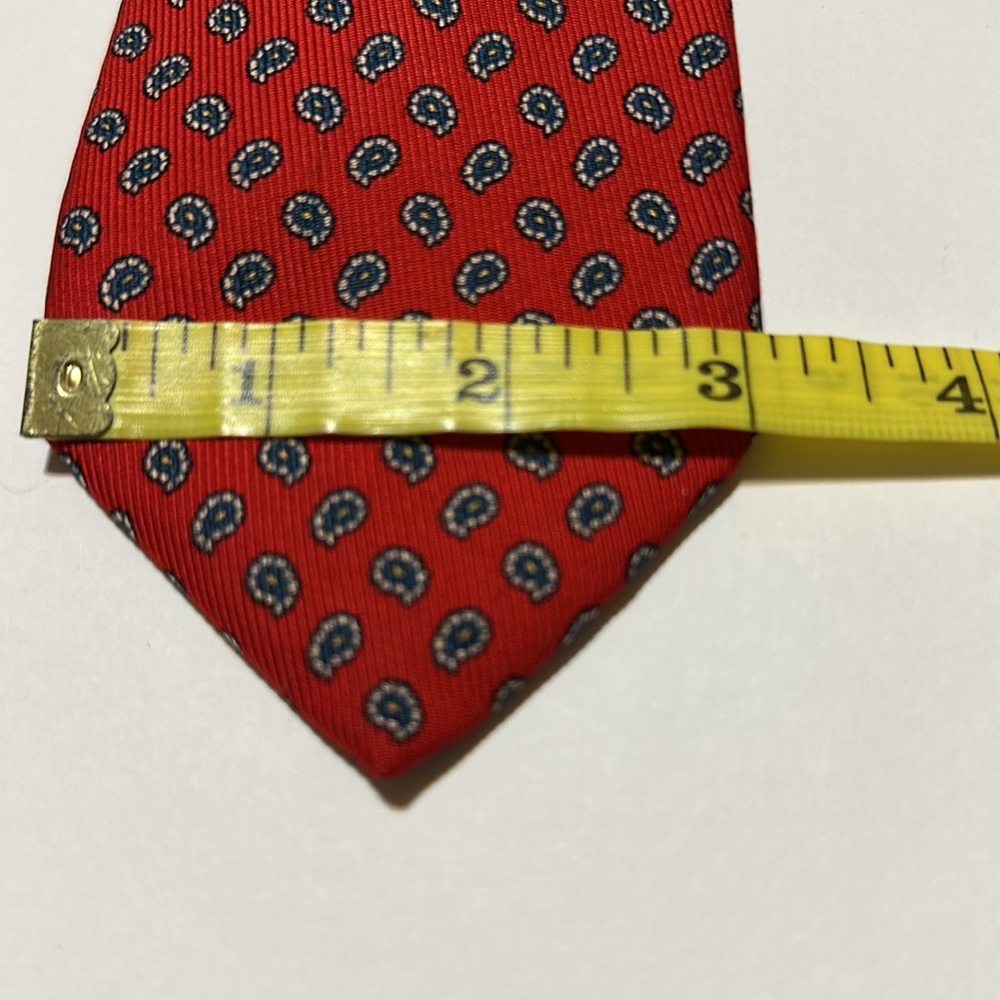 Robert Talbott Red Silk Geometric Tie - image 6
